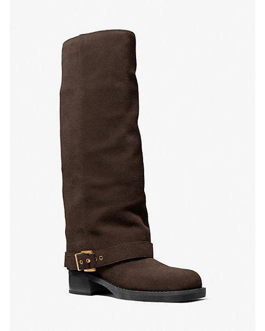 MICHAEL Michael Kors Brown Colby Suede Boot