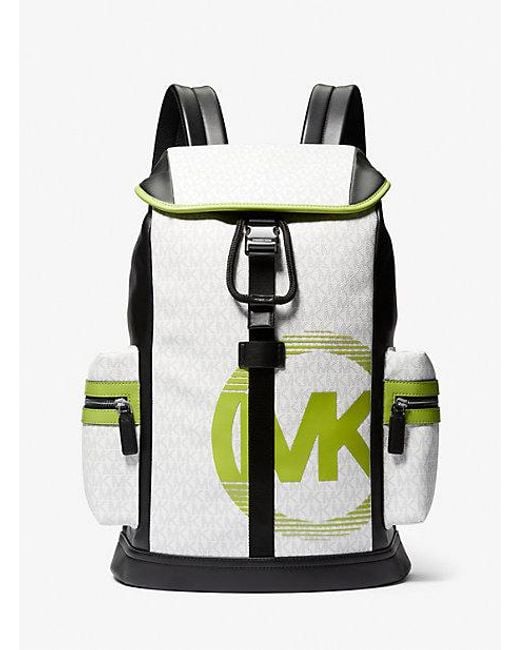 Michael Kors Black Cooper Logo Utility Backpack for men