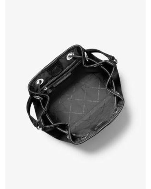 Michael Kors Black Avery Medium Bucket Messenger Bag