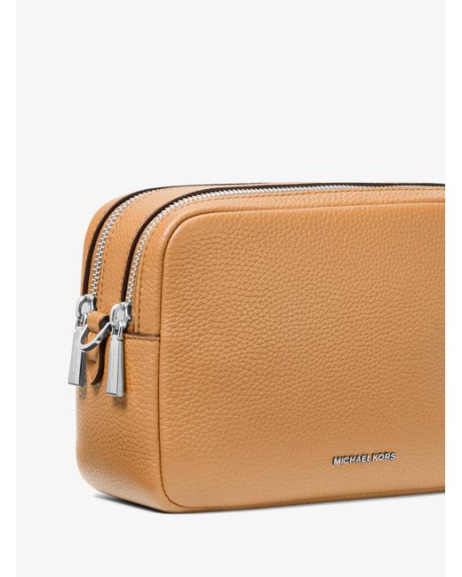 MICHAEL Michael Kors Natural Mk Bryant Medium Pebbled Leather Camera Crossbody Bag
