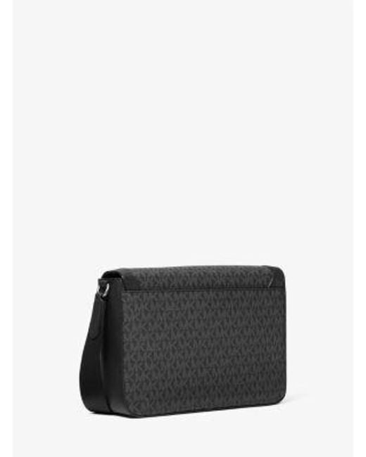 Michael Kors Black Mk Hudson Signature Logo Crossbody Bag for men