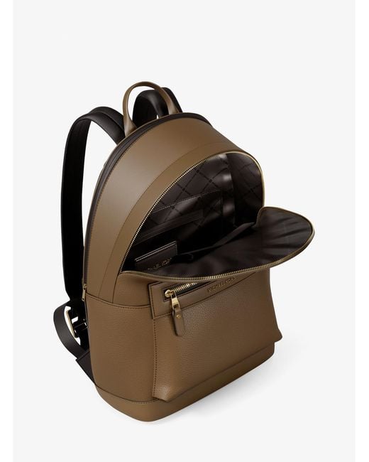 Michael Kors Black Jet Set Pebbled Leather Backpack for men