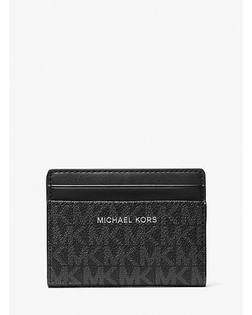 Michael Kors Men's Black Cooper Signature Logo Bi-Fold Wallet
