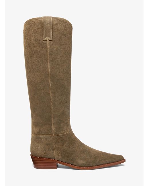 MICHAEL Michael Kors Brown Mk Nash Suede Boot
