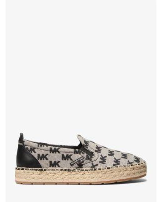 Michael Kors Emory Logo Jacquard Espadrille in White for Men  display picture 3