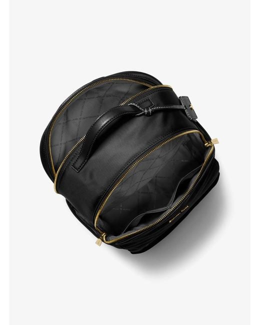 Michael Kors Black Sable Large Nylon Backpack