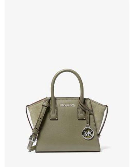 Michael Kors Natural Avril Extra-Small Leather Satchel