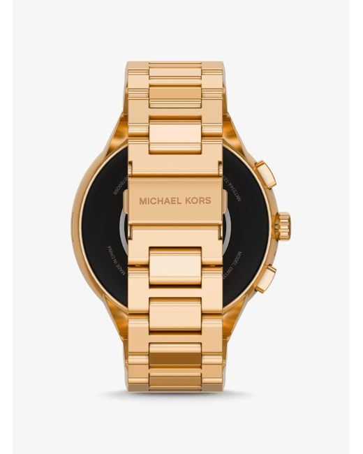 Reloj inteligente Camille Gen 6 en tono dorado con incrustaciones Michael Kors de color Metallic