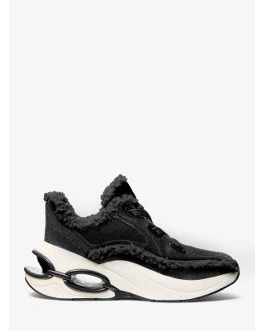 Mkzapatilla Toni De Piel Desgastada Y Sherpa MICHAEL Michael Kors de color White
