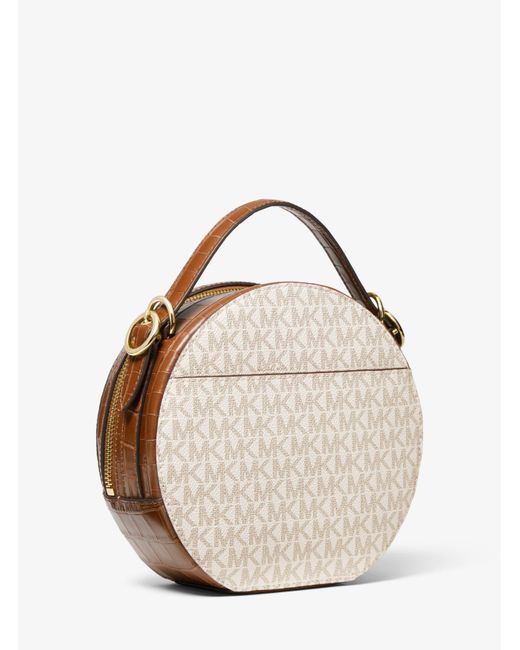 Michael kors delaney medium logo canteen crossbody bag clearance