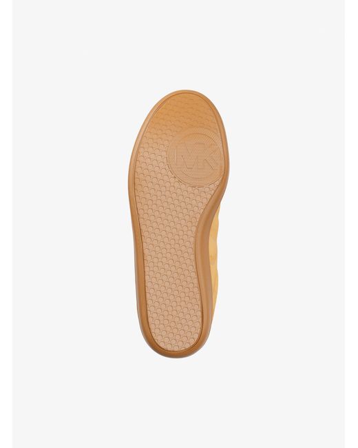 Michael Kors Outlet Natural Mk Benny Suede Trainers