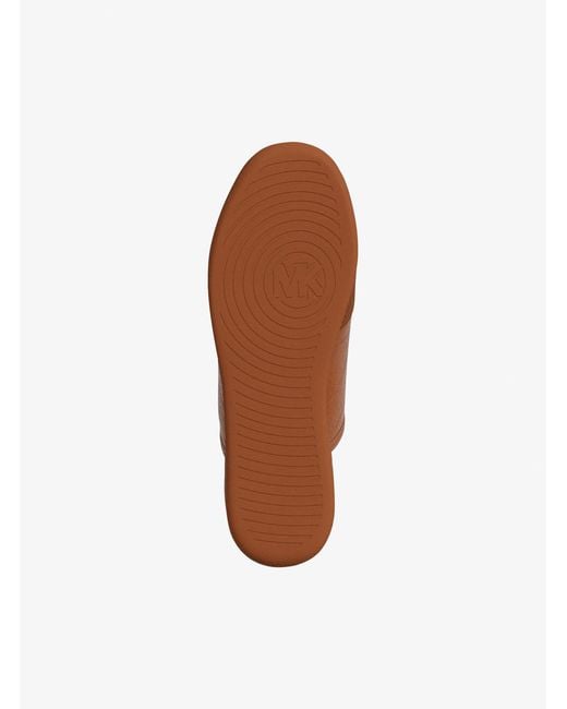 Michael Kors Brown Nolan Leather Mule