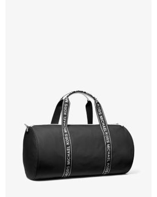 Michael Kors Black Jet Set Large Nylon Duffel Bag