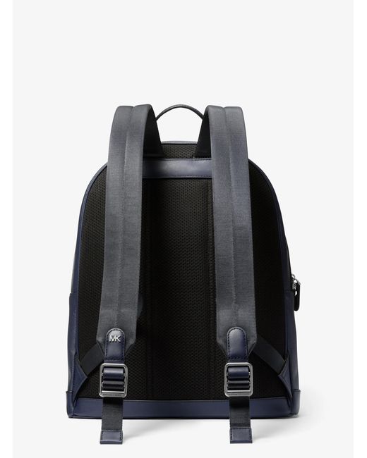 Michael Kors Blue Mk Edison Leather Backpack for men