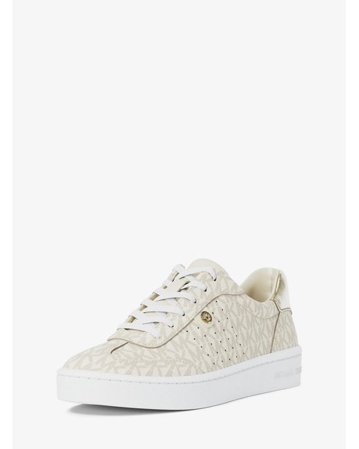 MICHAEL Michael Kors White Mk Scotty Signature Logo Trainers