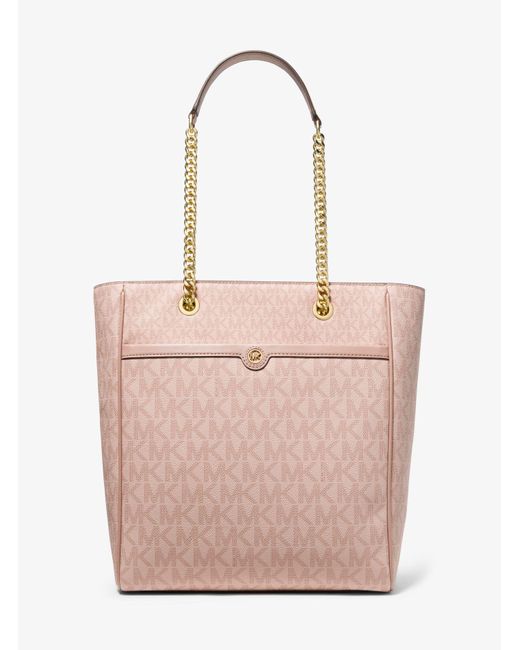 Michael Kors Blaire Large Logo Tote Bag in Pink | Lyst
