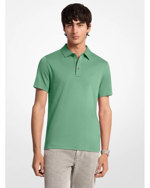 Michael Kors Green Sleek Mk Polo for men