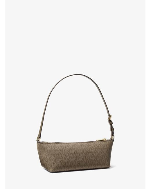 Michael Kors Natural Laila Small Signature Logo Satchel
