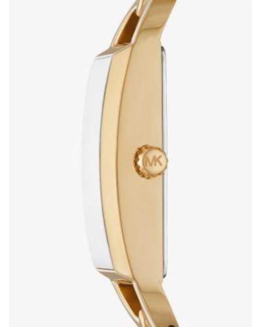 Michael Kors Metallic Mk7406 - Mk Empire Three-hand Gold-tone Stainless Steel Watch