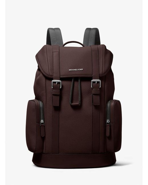 Mk Sac À Dos Hudson En Cuir Grainé Michael Kors pour homme en coloris Brown