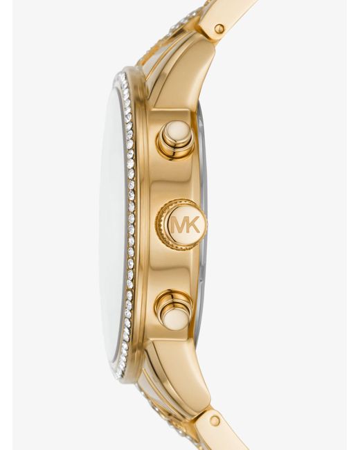 Michael Kors Oversized Ritz Pavé Gold 