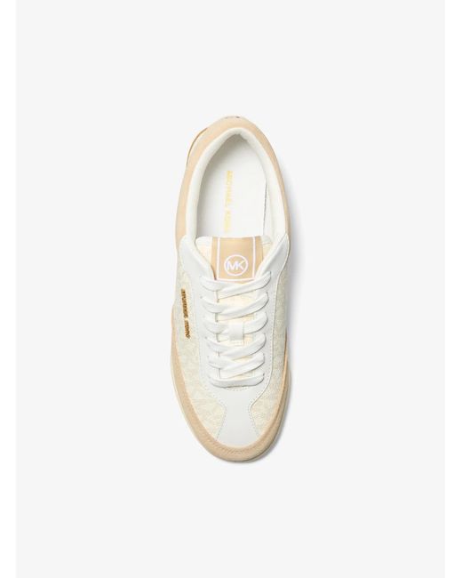 MICHAEL Michael Kors Natural Mk Nolan Signature Logo Trainers
