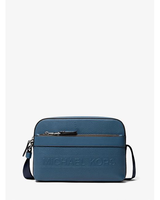 Mk Sac À Bandoulière Hudson Fonctionnel En Cuir Grainé Michael Kors pour homme en coloris Blue