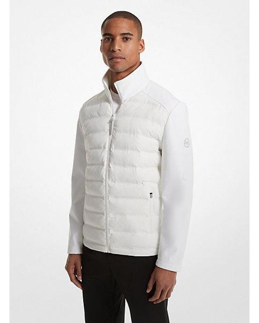 Michael Kors White Tramore Quilted Jacket for men