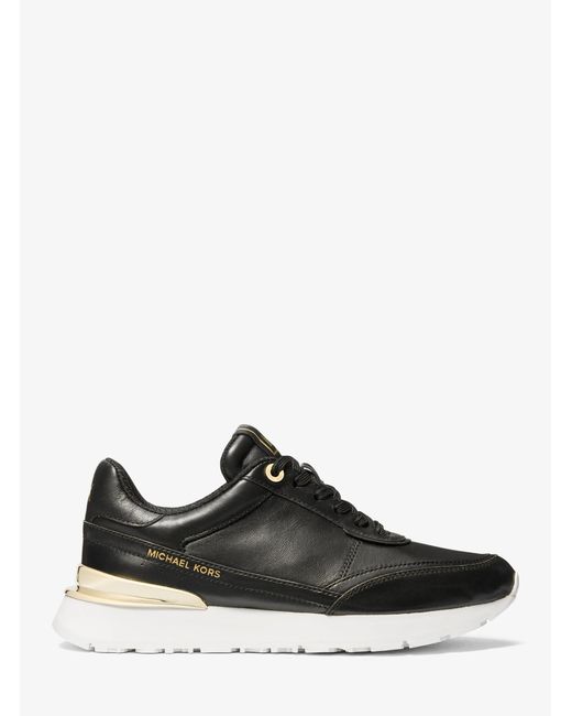 MICHAEL Michael Kors White Mk Nova Leather Trainer