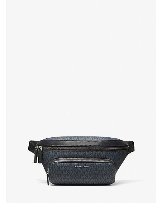 Michael Kors Gray Cooper Logo Belt Bag for men