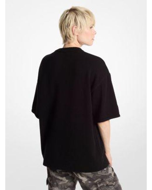 Mk Pullover A Maniche Corte di MICHAEL Michael Kors in Black