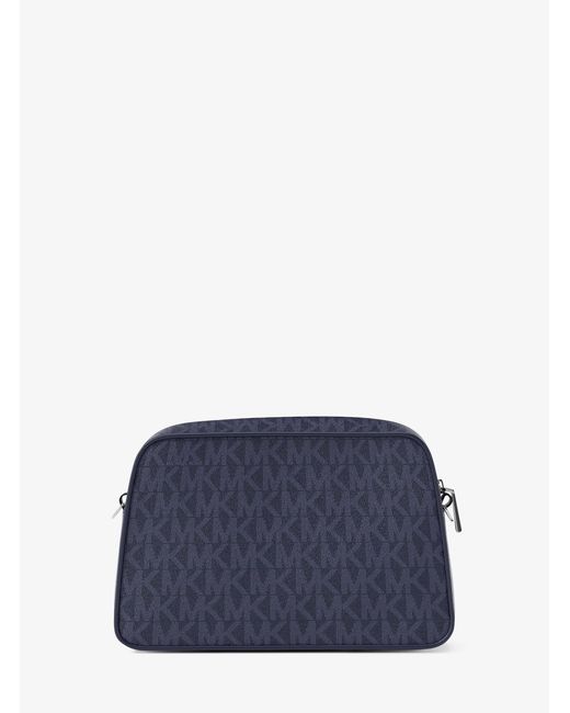 MICHAEL Michael Kors Blue Mk Jet Set Small Signature Logo Camera Crossbody Bag