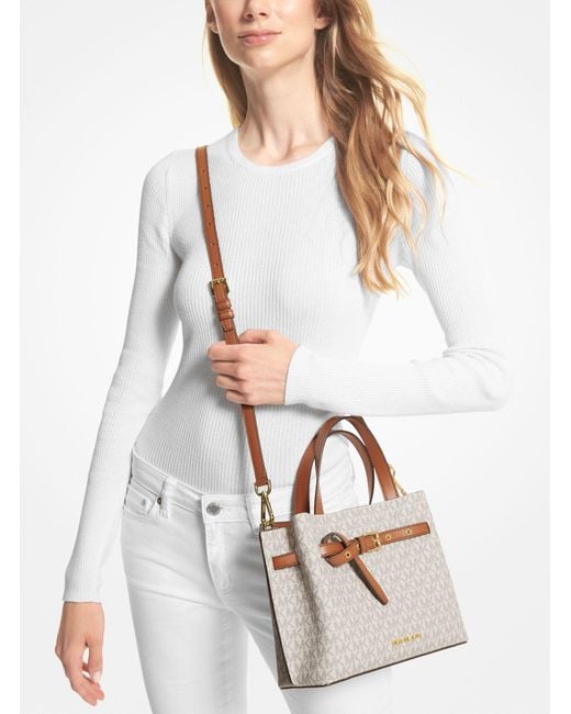 Michael kors satchel clearance white