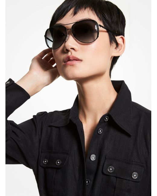 Michael Kors Chelsea Glam Sunglasses in Black - Lyst