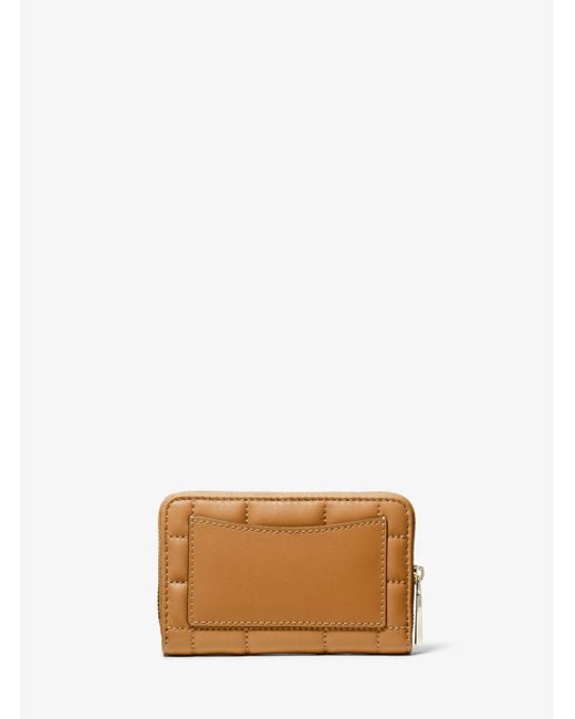 Michael Kors Natural Mk Small Quilted Leather Wallet