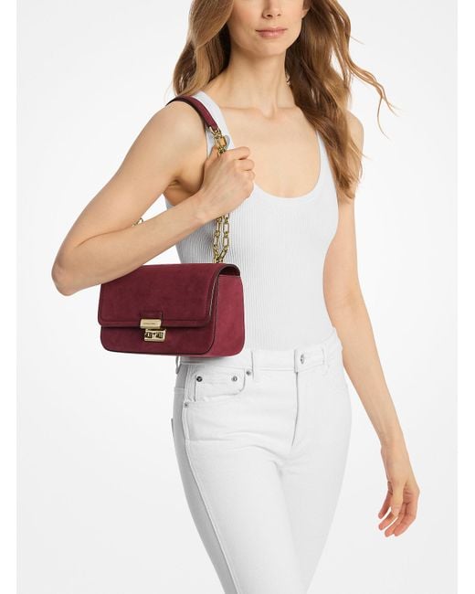 Mk Borsa A Spalla Tribeca Grande di MICHAEL Michael Kors in Purple