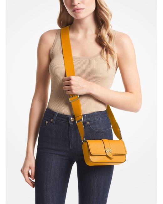 Greenwich Extra small Saffiano Leather Sling Crossbody Bag