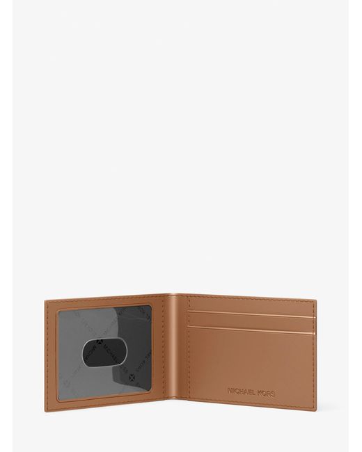 Michael Kors Gray Harrison Logo Billfold Wallet With Passcase for men