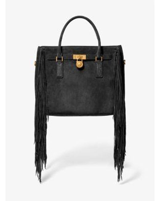 Michael Kors Black Hamilton Nomad Large Satchel
