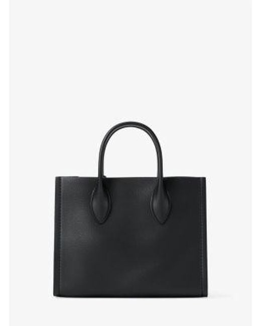 Michael Kors Black Mirella Small Pebbled Leather Convertible Crossbody Bag