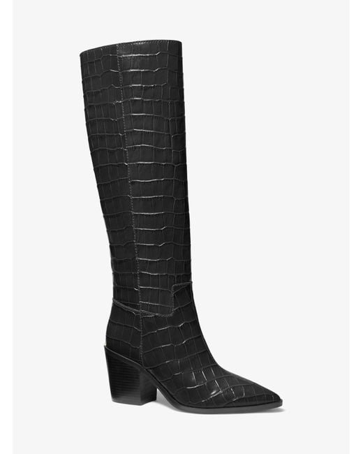 michael kors crocodile boots