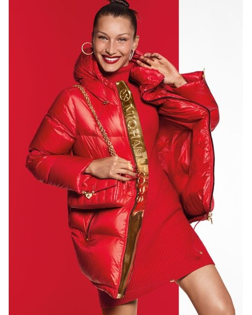 Michael Kors Red Ladies SoHo Large Quilted Leather Shoulder Bag