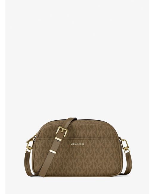 MICHAEL Michael Kors Green Mk Jet Set Small Signature Logo Camera Crossbody Bag