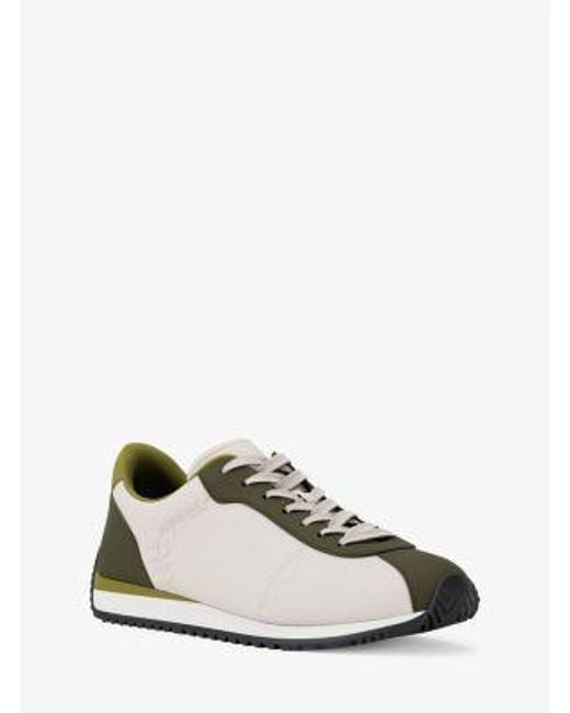 Michael Kors White Rhodes Mixed-Media Sneaker for men