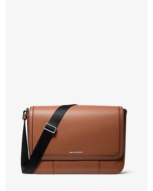 Michael Kors Brown Cooper Leather Messenger Bag for men