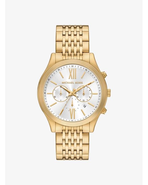 Michael Kors Men's Metallic Oversized Aspyn-Tone Watch