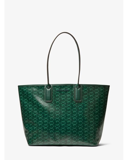 Michael Kors Synthetic Jodie Large Logo Jacquard Tote Bag in Racing