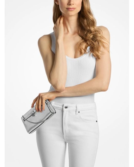 MICHAEL Michael Kors White Hamiton Extra Small Convertible Crossbody Bag
