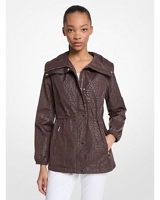 Michael Kors Brown Logo Anorak