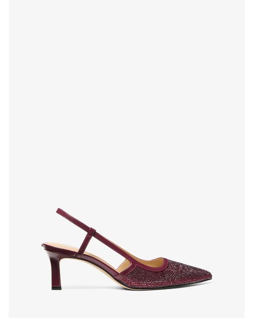 MICHAEL Michael Kors Pink Mk Alora Suede Slingback Pump